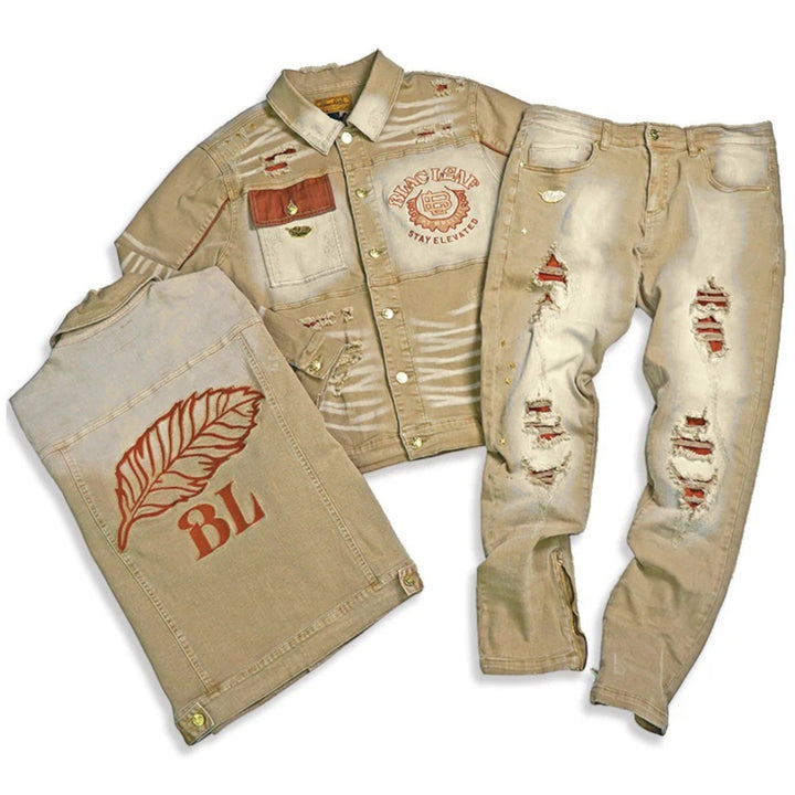 Blac Leaf Stay Elevated Denim Jacket & Blac Leaf Stay Elevated Denim Jeans  Bundle