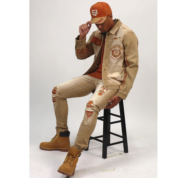 Blac Leaf Stay Elevated Denim Jacket & Blac Leaf Stay Elevated Denim Jeans  Bundle