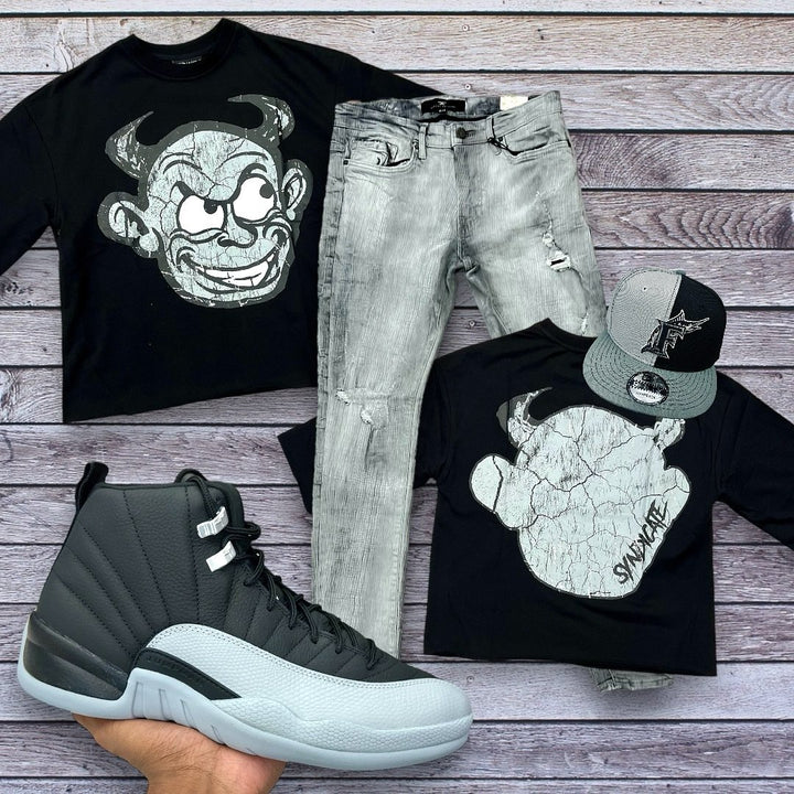 The Syndicate "Devil" Tee Black/Grey outfit combo