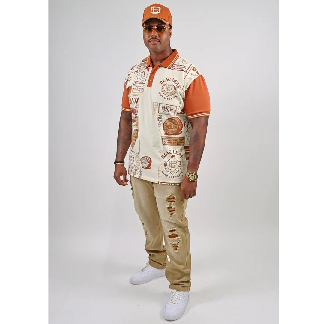 Blac Leaf Stay Elevated Reversible Bucket Hat & Polo Shirt & Denim Jeans  Bundle