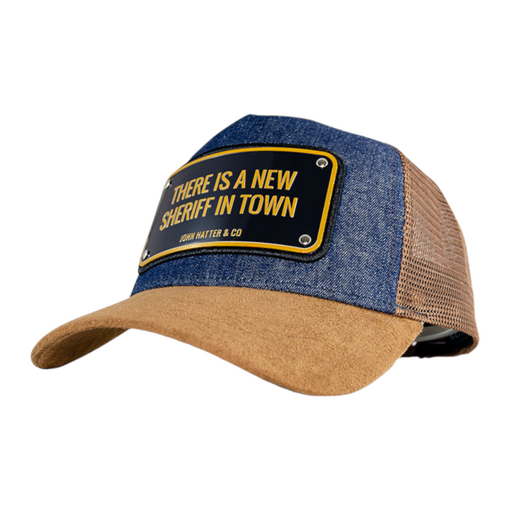 John Hatter & CO There Is A New Sheriff In Town Hat Denim/ Wheat
