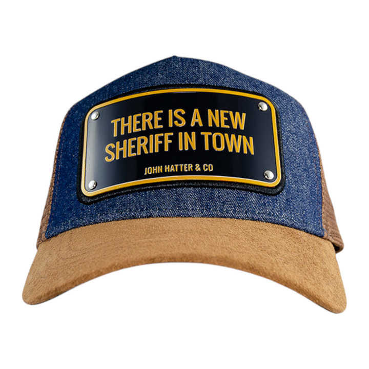 John Hatter & CO There Is A New Sheriff In Town Hat Denim/ Wheat