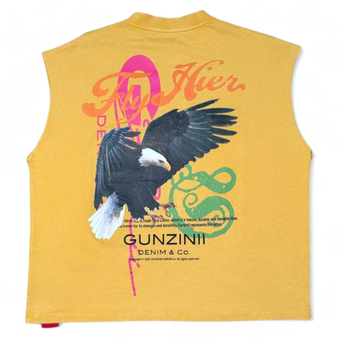 Gunzinii Eagle Fly Hier Tee Mustard