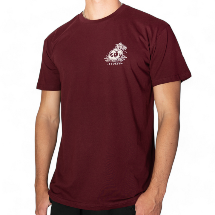 Stoefs Left For Dead Tee Burgundy