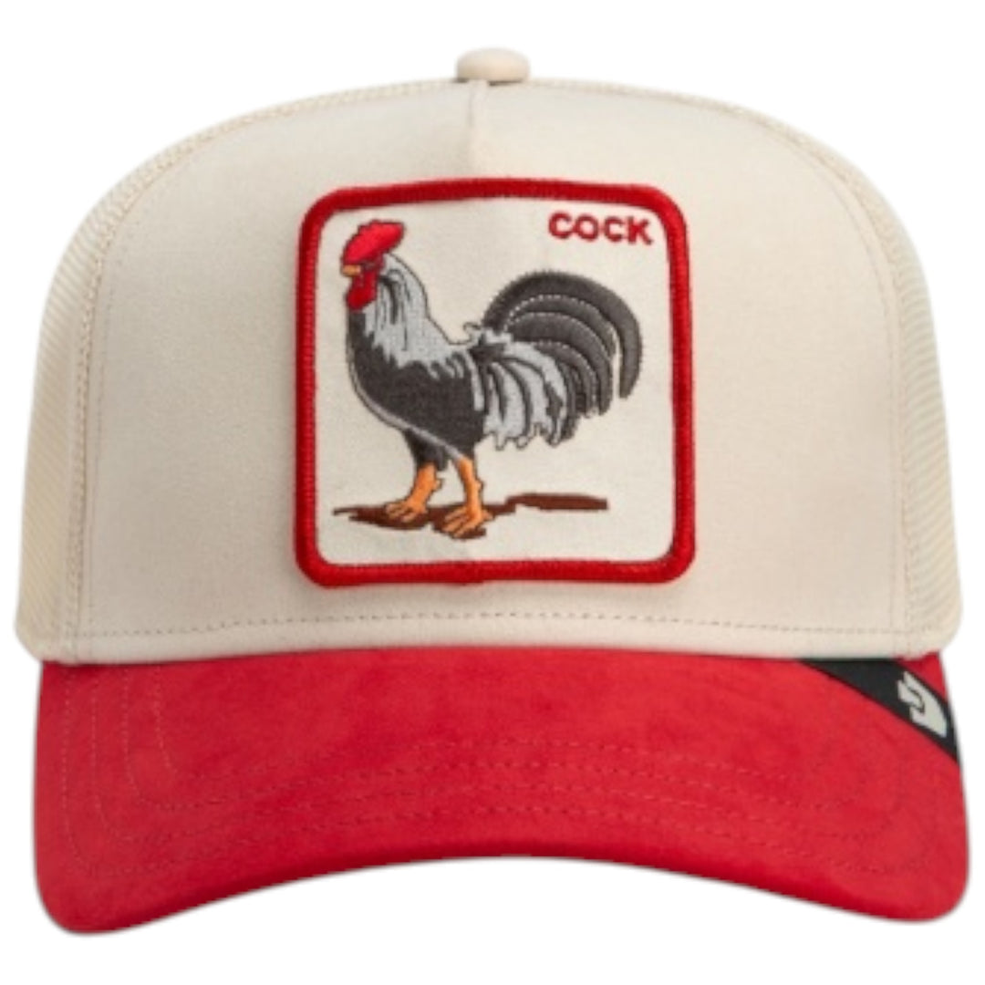 Goorin Bros. The Suede Rooster Khaki And Red