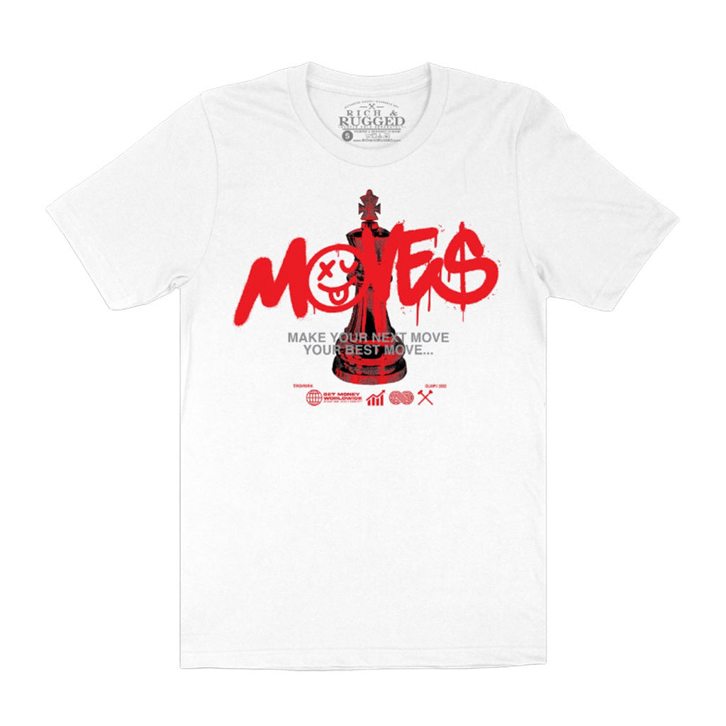 Rich & Rugged Moves Tee White