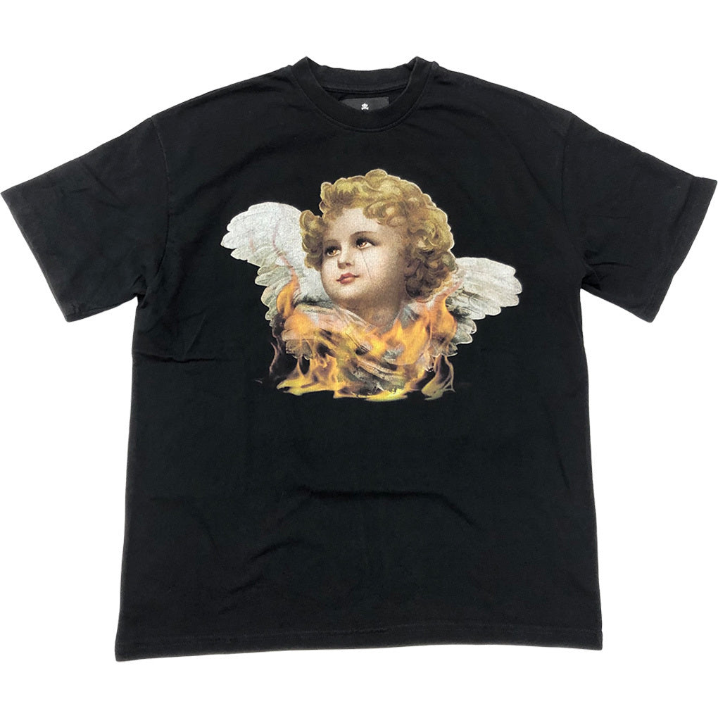 New Manners Fire Angel Tee Black