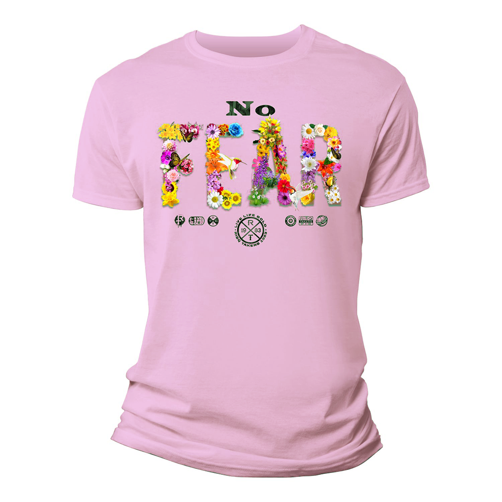 Risq Takers No Fear Pink T-Shirt