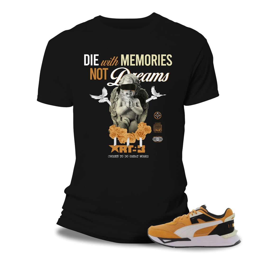 Risq Takers Die W/ Memories T-Shirt Blk/Org