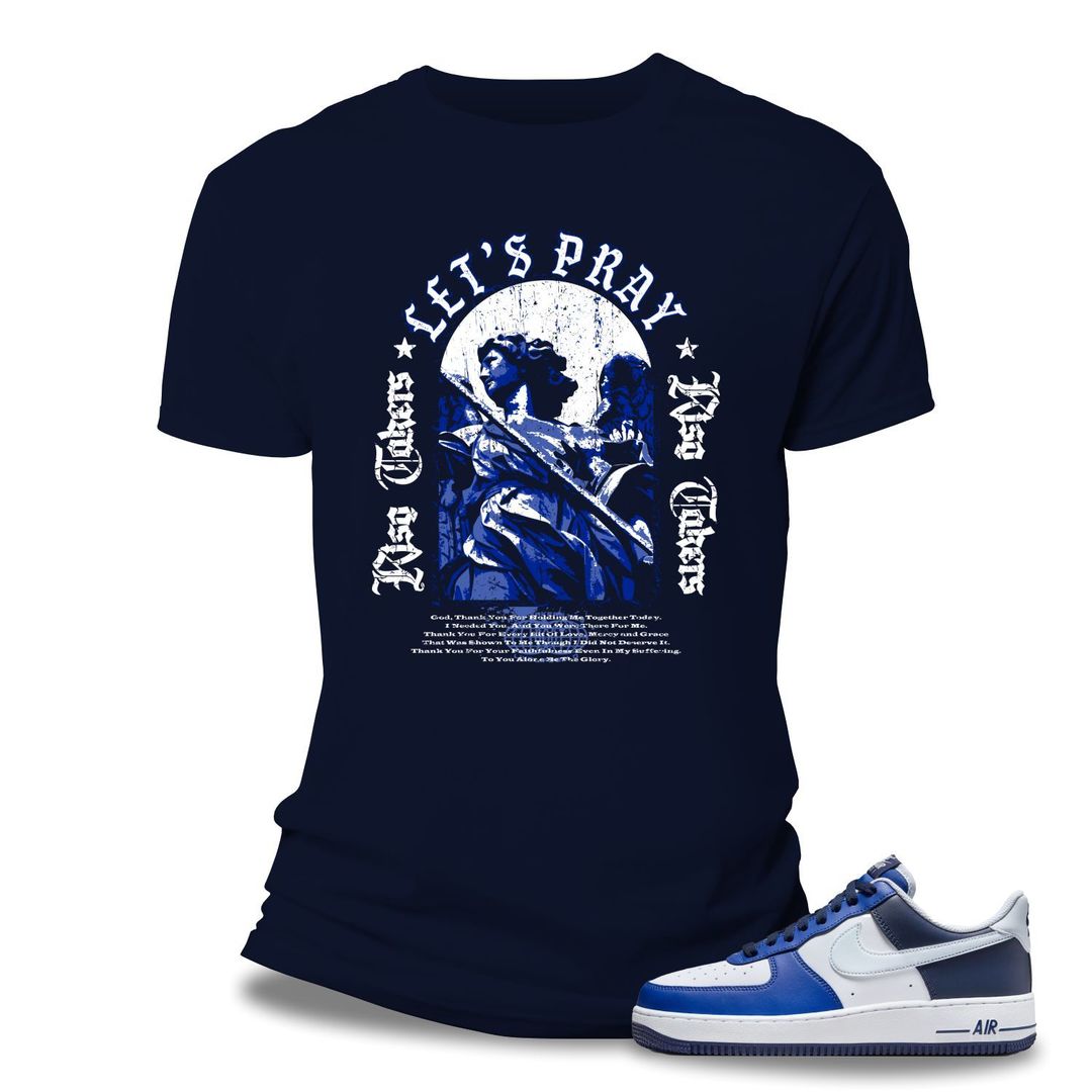 Risq Takers Let's Pray Tee Navy