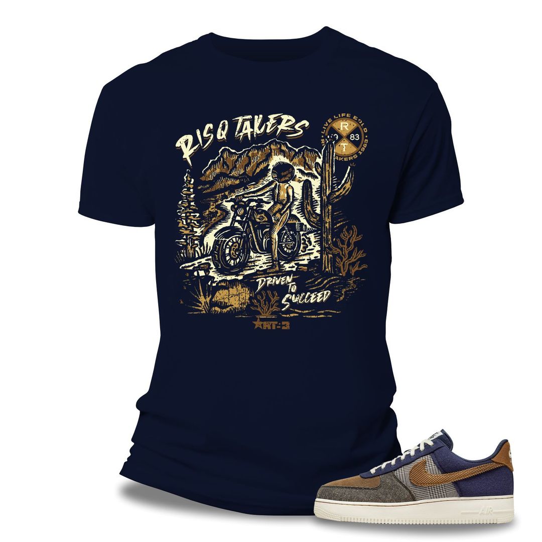 Risq Takers Driven Tee Navy