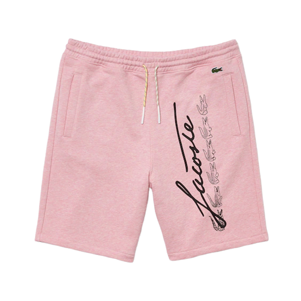 Lacoste Signature Solid Short Pink