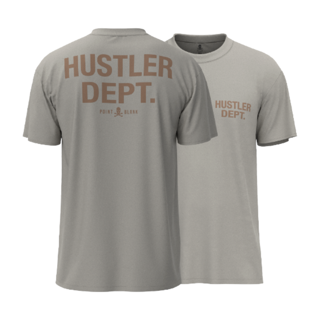 Point Blank Hustler DEPT. T-Shirt Grey