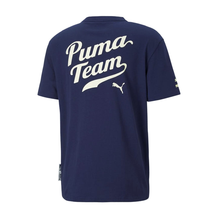 Puma Team Graphic Tee. Blue