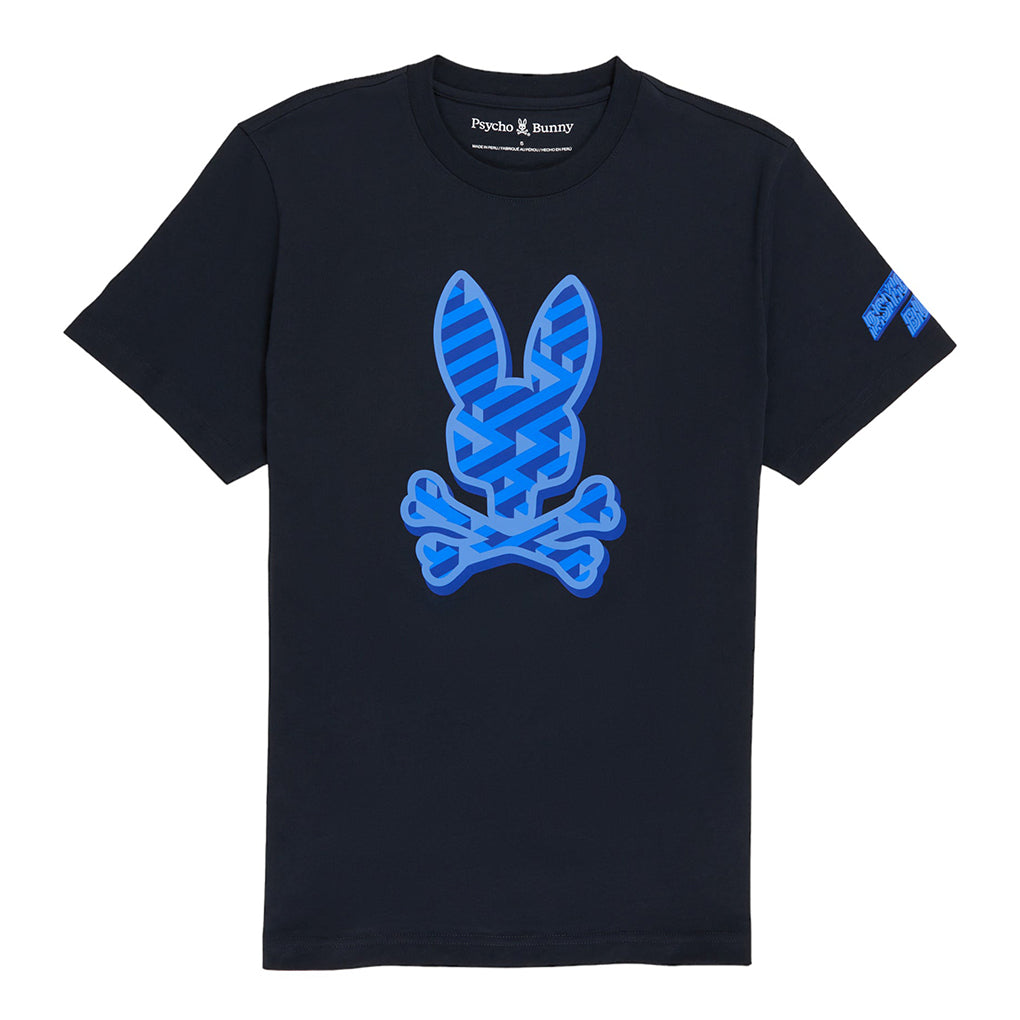 Psycho Bunny Mens Pisani Graphic Tee Blue