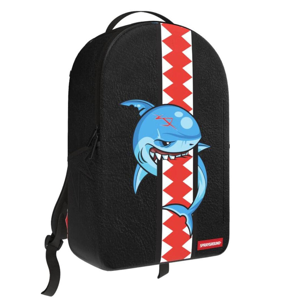 Sprayground Unisex Shark Fiesta DLX Bite Pocket Backpack 910B5370NSZ  Black/Red