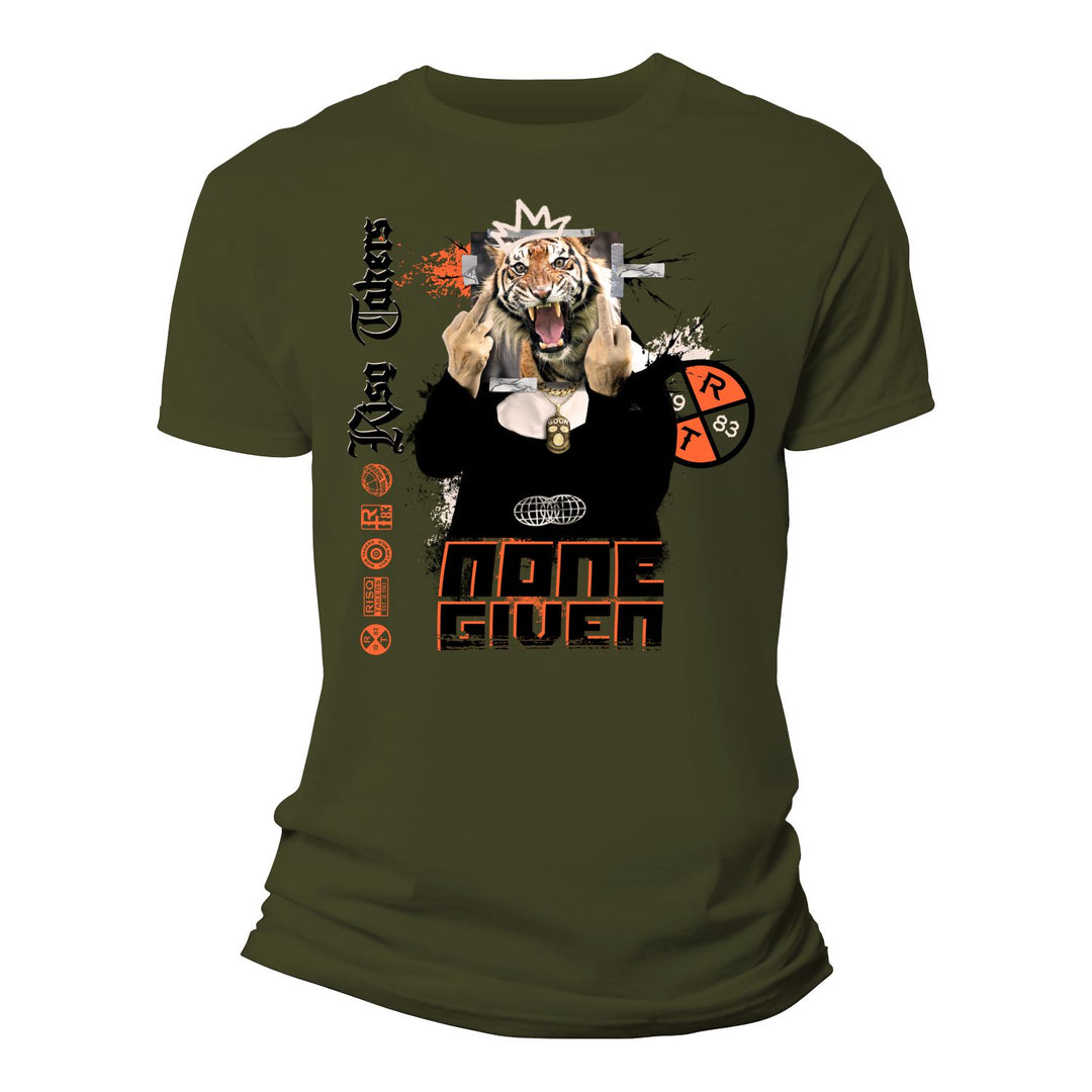 Risq Takers None Given T-Shirt Green