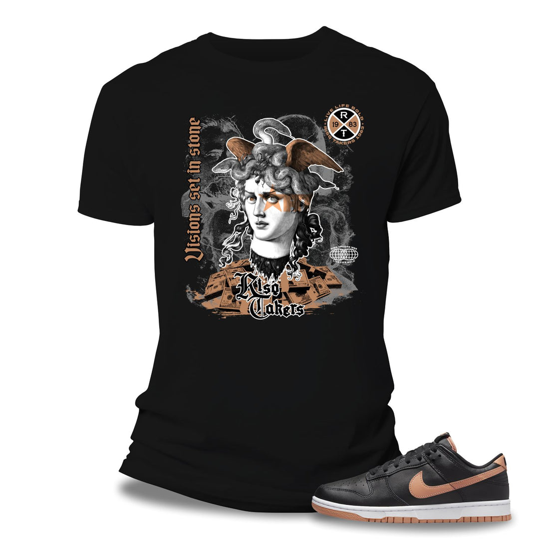 Risq Takers Vision Set In Stone Tee Black