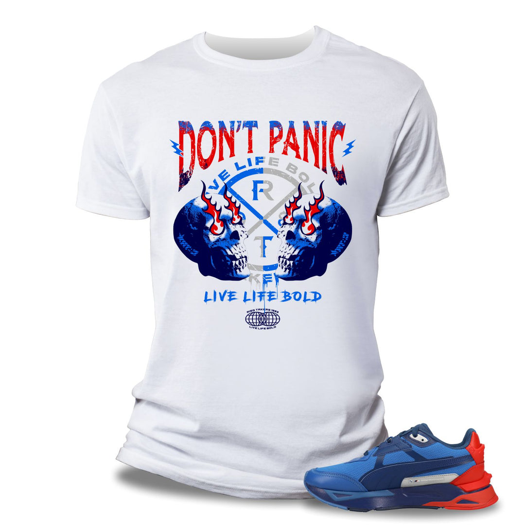 Risq Takers Don’t Panic Tee Wht/Red