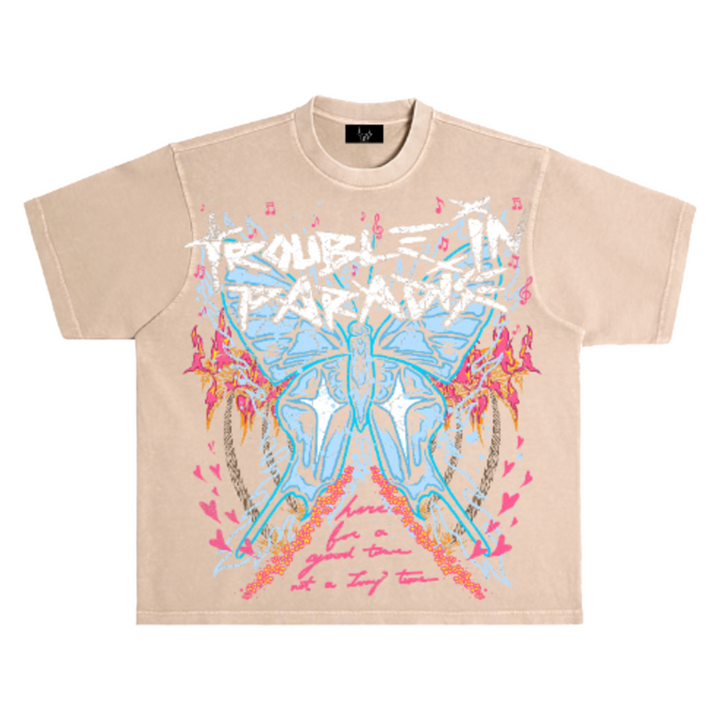 Toxicity Trouble In Paradise Oversized Box Tee