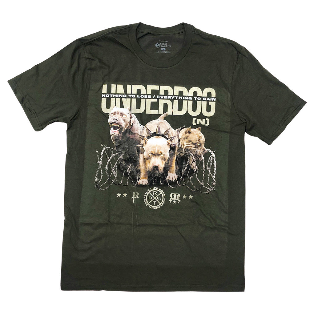 Risq Takers Underdog T-Shirt Olive
