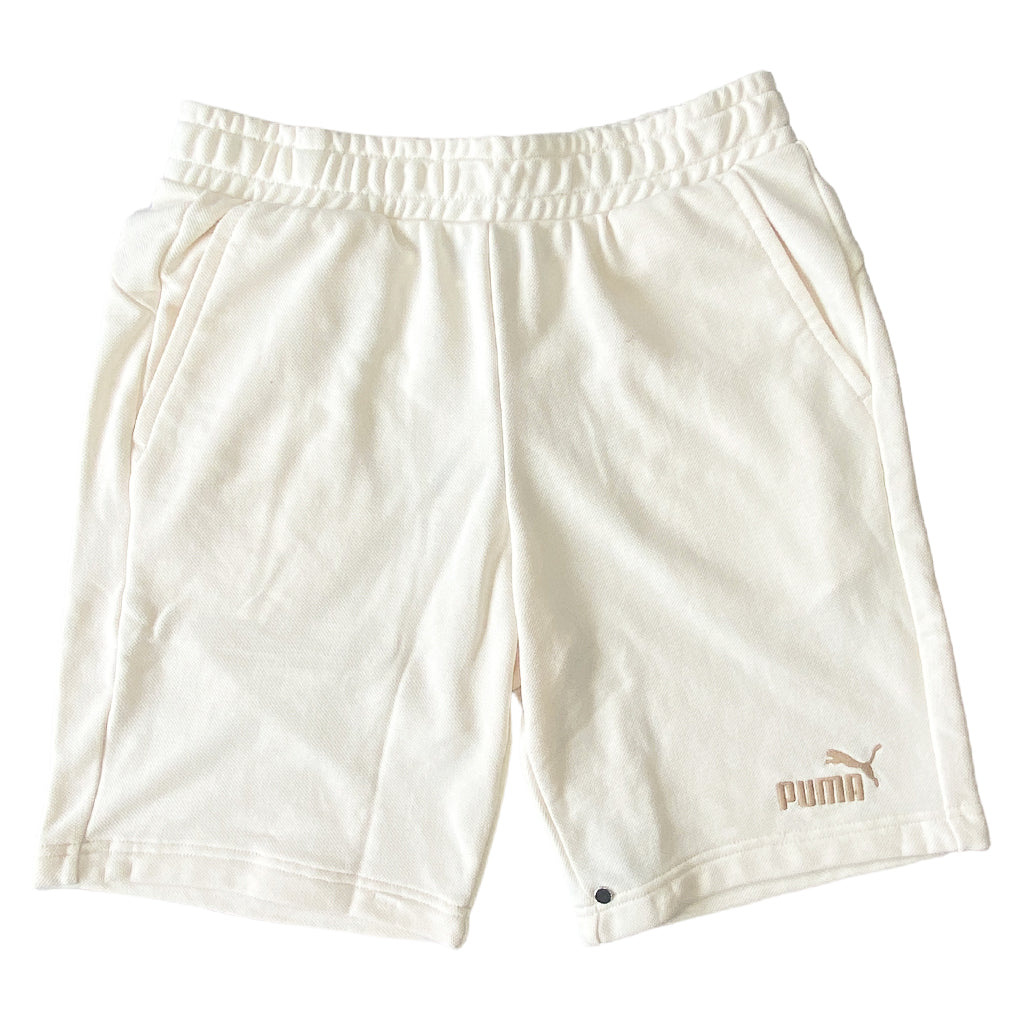 Puma ESS Elevated Pique Shorts, White
