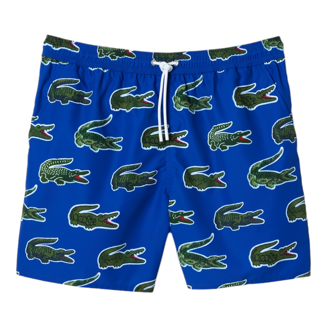 Lacoste swim shorts blue sales