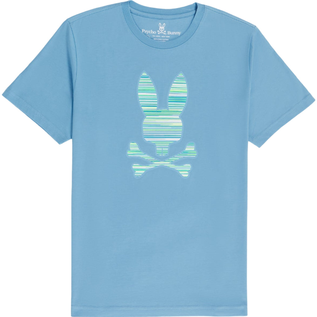 Psycho Bunny Newell Graphic Tee Light Blue