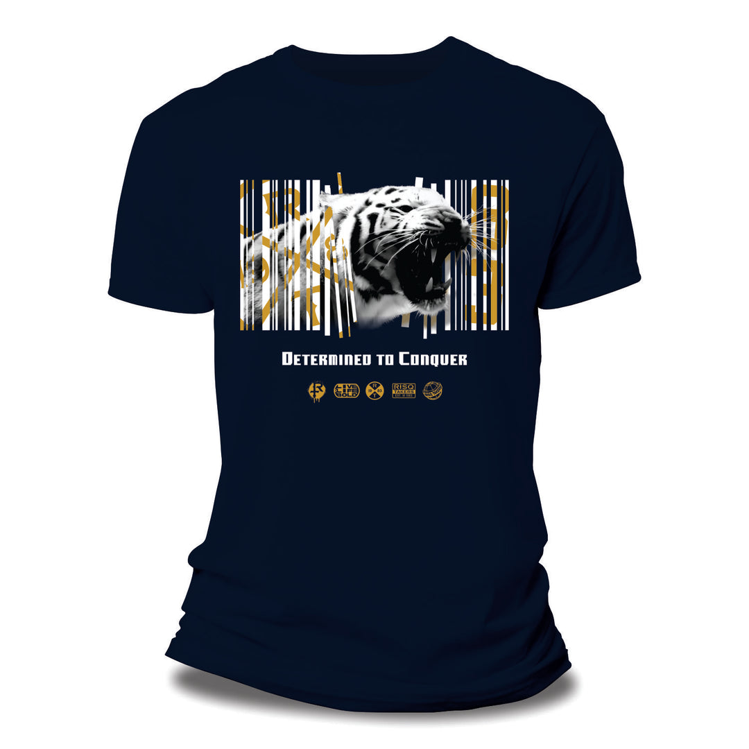Risq Takers Determine To Conquer T-Shirt Navy